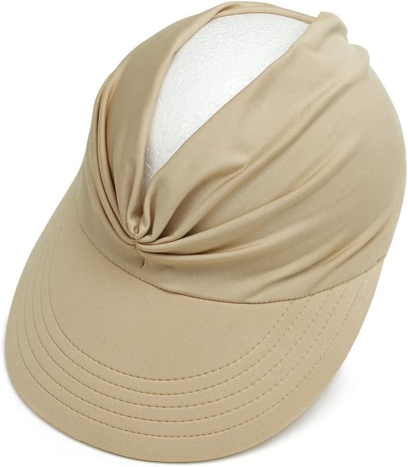 ZYAWP Sun Hat Women Sun Beach Visor Cap UV Protection with Wide Brim for Sports Beach Golf Hiking - Image 3
